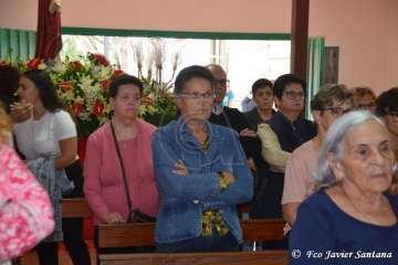  Procesión sin presencia policial en Ojos de Garza (Foto TA)